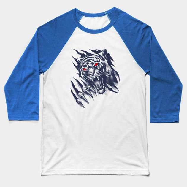 Tiger Baseball T-Shirt by bohater13